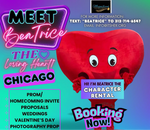 Beatrice the Loving Heart Mascot