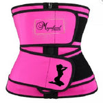 2 strap waist trainer pink neoprene